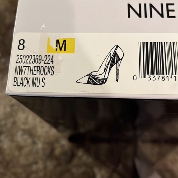 Nine West geometric pattern suede heels - Picture 6 of 7